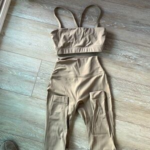 Set active sportbody light khaki bra